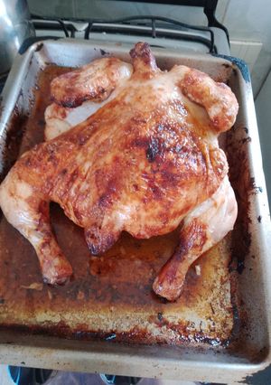 Una foto de Pollo al horno