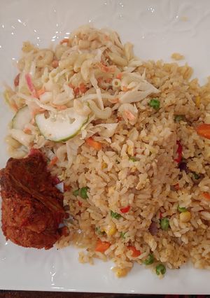 Coconut rice ainihin hoton girkin