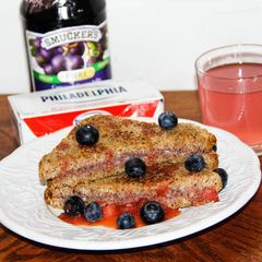 A picture of Blueberry Cream Cheese Stuffed French Toast.