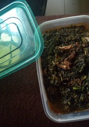 A picture of Vegetable soup.