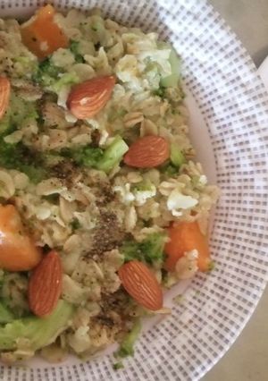 A picture of Oatmeal soup#marathonchallenge#oatmeal.