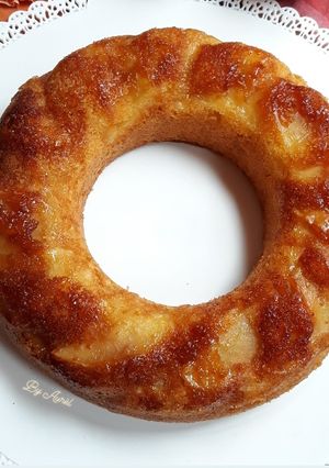 Une photo de ☆Gâteau Renversé Coings et Grenadine☆