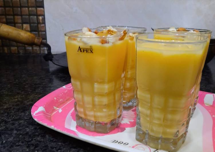 Simple Way to Make Quick Mango milkshake