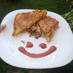 A picture of Chicken cheese sandwich.