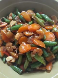Foto resep Oseng Buncis Udang Saus Tiram