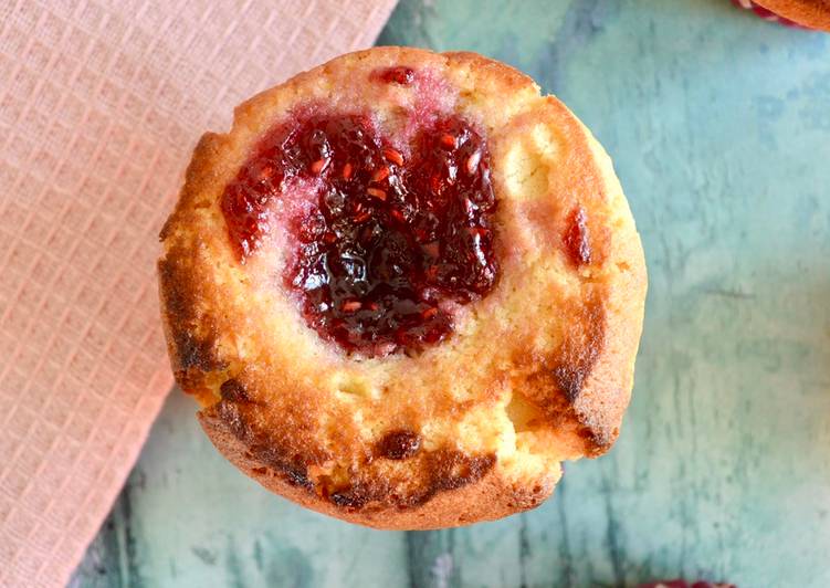 Recipe of Homemade Peanut Butter and Jelly Muffins