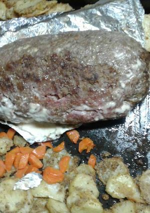 Una foto de Pan de carne con papas