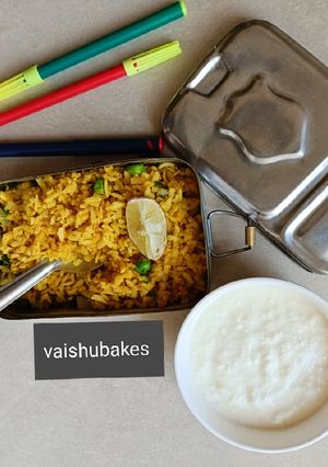A picture of Masala Poha/ Masala Avalakki.