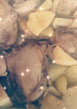 صورة لوصفة صينية بطاطا ودجاج 😍