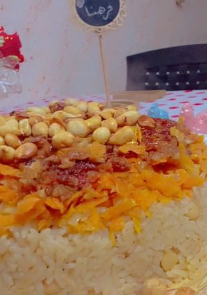 صورة لوصفة كبسة باللحمه المفرومه ❤😋