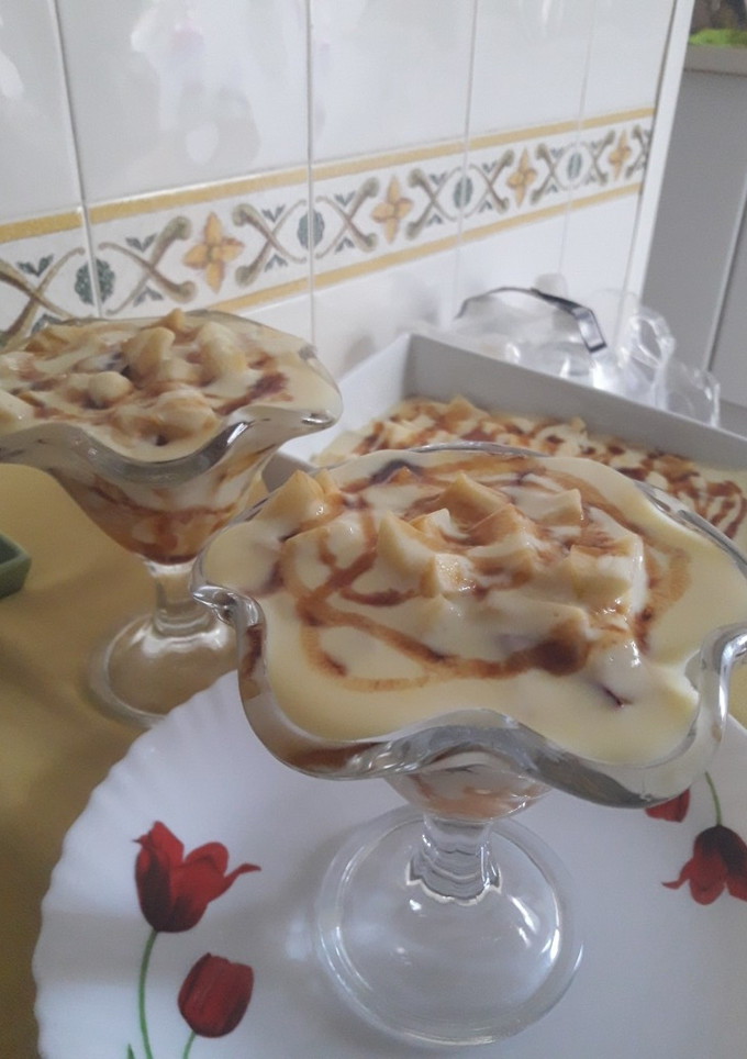 Una foto de Postre de macedonia