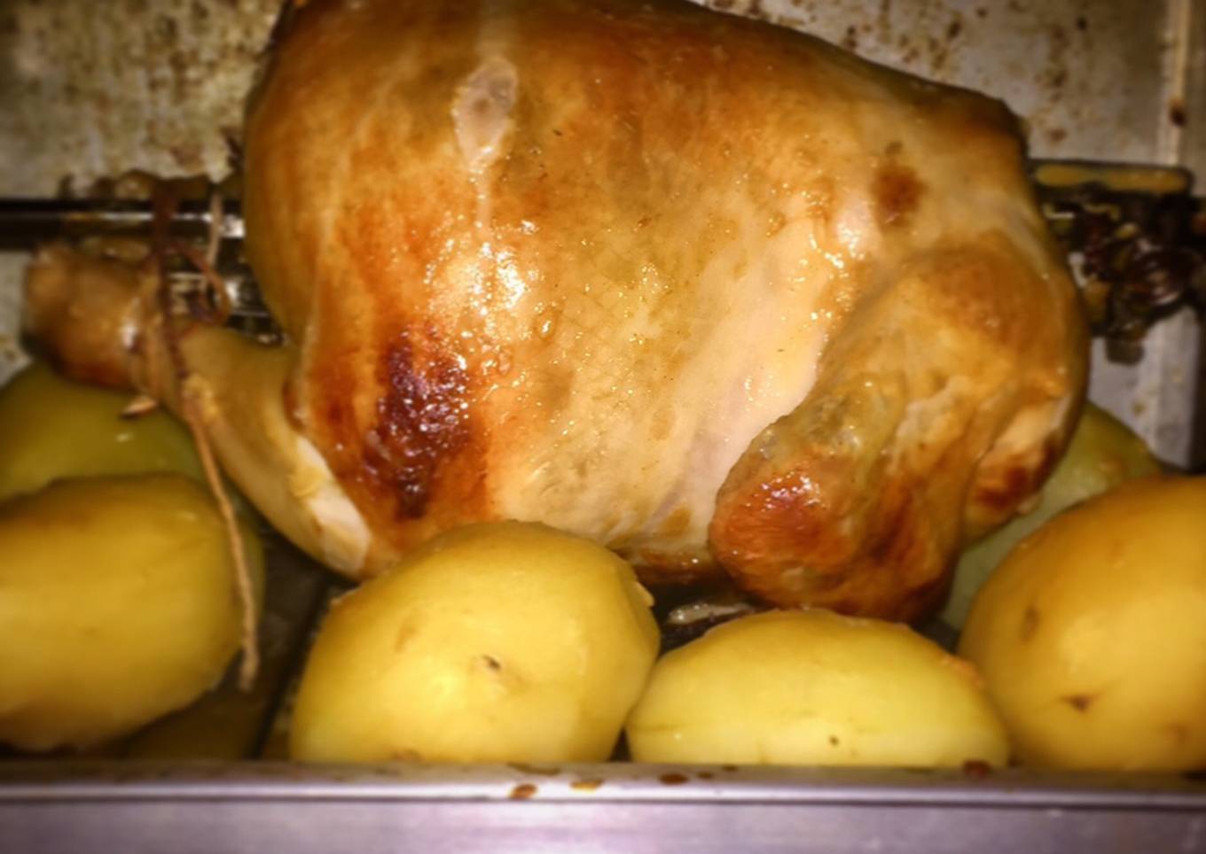 Pollo Relleno Asado & Papas