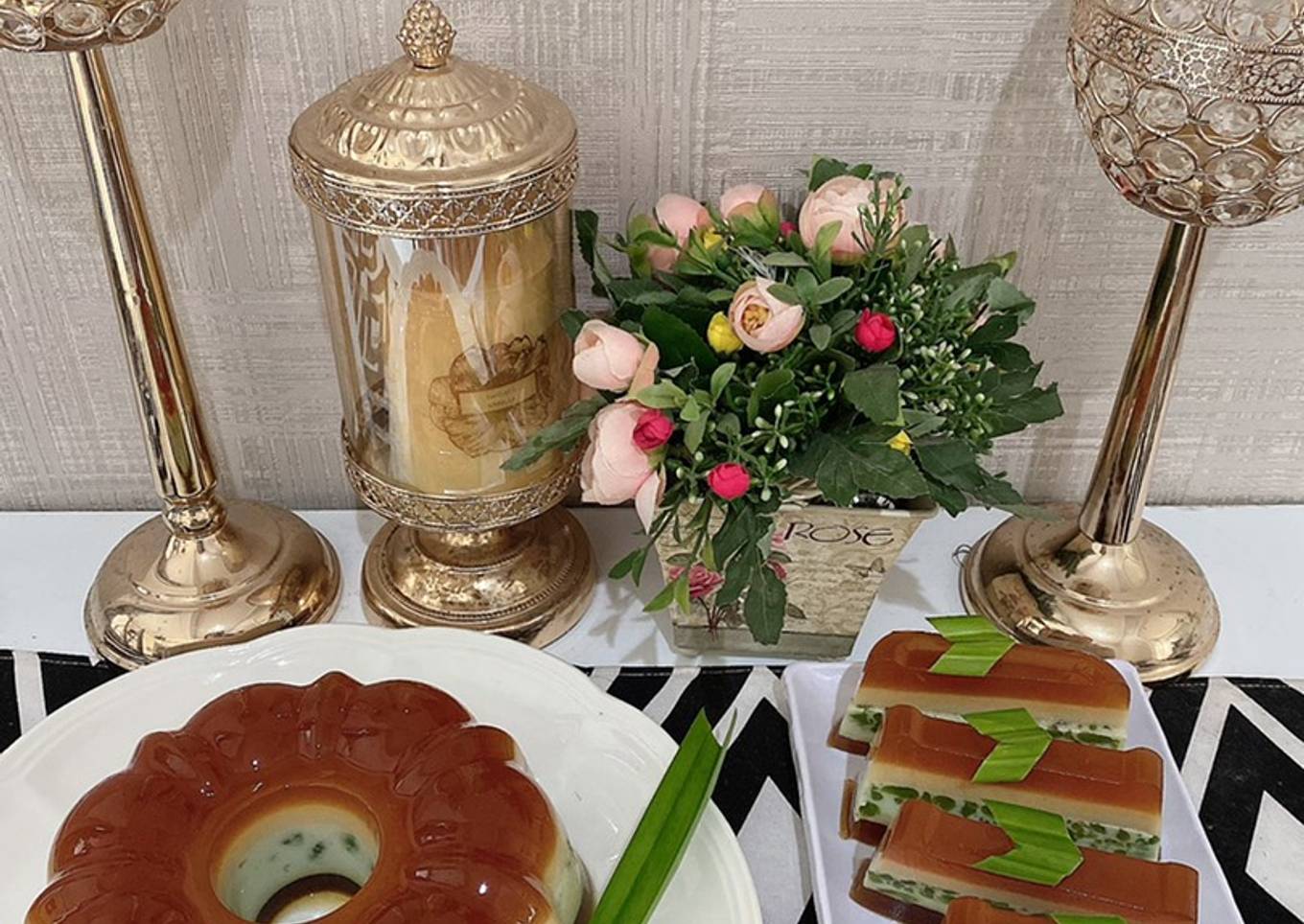 Puding cendol gula merah