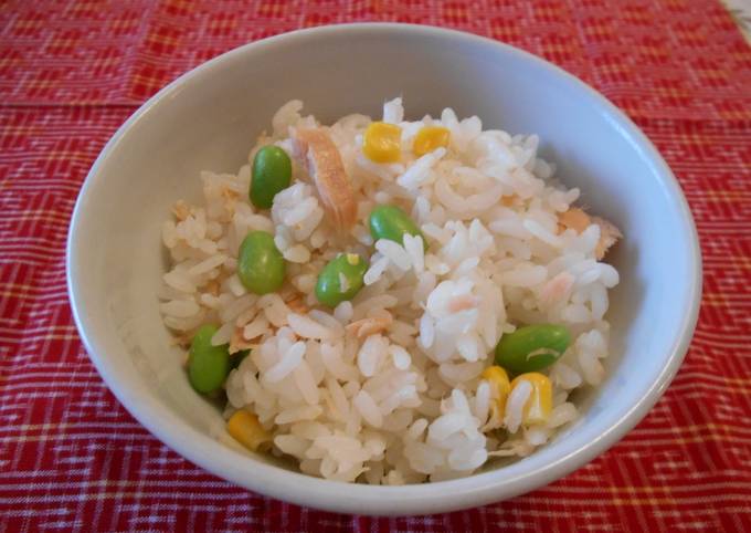 Delicious and Easy 3 Ingredient Salmon Rice