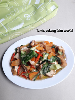 Foto resep Tumis pokcoy tahu wortel