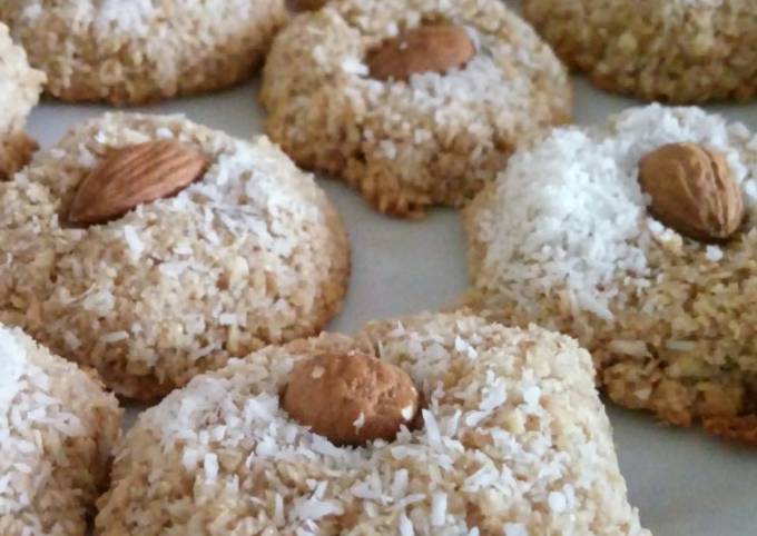 Galletas de coco y avena Receta de Javiera Pacheco Guajardo- Cookpad