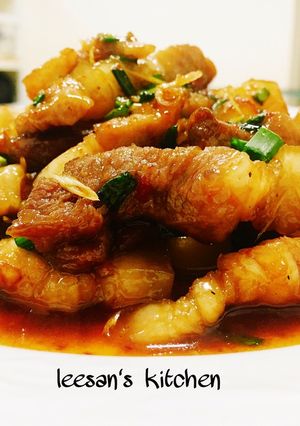 Hình của món Thịt Ba Chỉ Ram Sả Ớt.