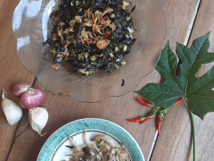 Resep Tumis Daun Pepaya dan Teri Goreng Pedas, Lezat Sekali