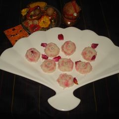 A picture of Nariyal –gulab peda #dussehra.