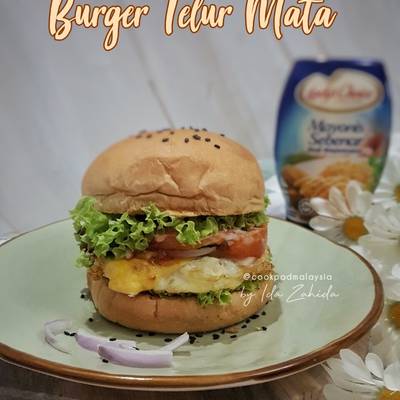 Burger Telur Mata-image