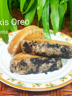 Foto resep Pukis Oreo plus pisang