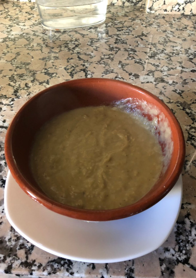 Una foto de Crema de alcachofas