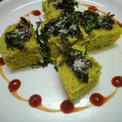 A picture of Healthy green peas Dhokla.
