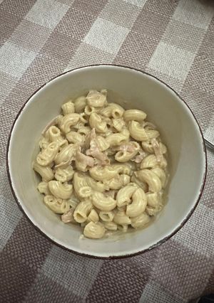 Una foto de Pasta con salsa caruso