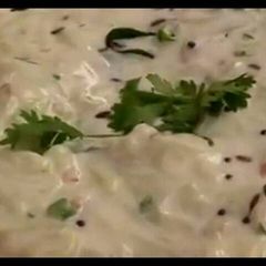 A picture of Cucumber Raita With Flavour Full Tadka.