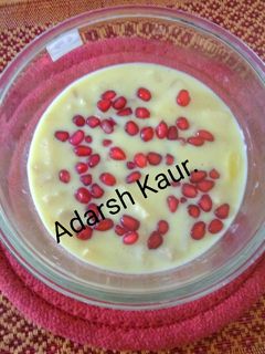 सेब अनार कस्टर्ड(seb anar custred recipe in hindi) रेसिपी मुख्य फोटो