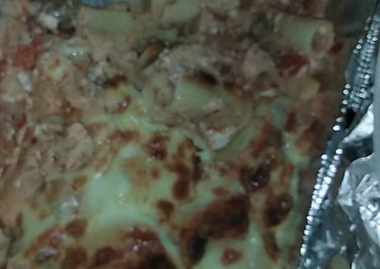 Recipe of Ultimate Cheesy sausage ziti