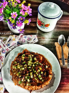 Foto resep Omelette tahu saos kacang