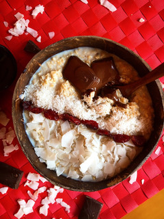 Una foto de Porridge de coco