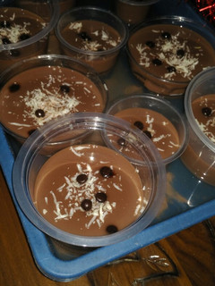 Foto resep Silky puding susu coklat ala puding puyo super simple