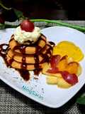 Pancake Saji Setup Buah & Puding Mangga 🥞😍😋