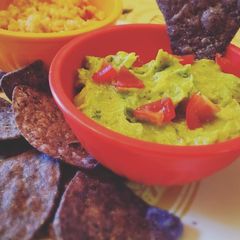 Guacamole with Tomatoes (Mexico style) A picture of Guacamole with Tomatoes (Mexico style).