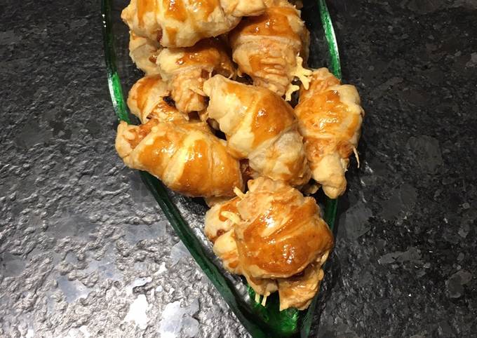 Minis croissants jambon-gruyère