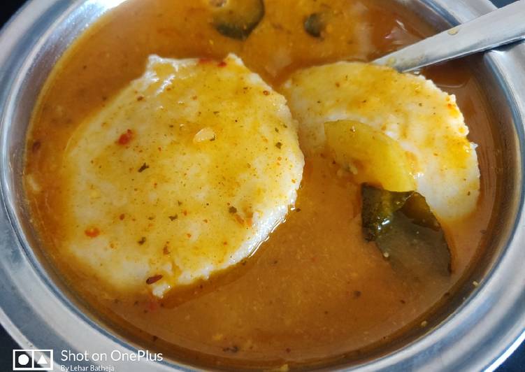 Easiest Way to Prepare Homemade Idli sambhar