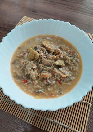 Foto resep Jantung Pisang Kuah Santan