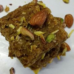 A picture of Chana meva barfi.