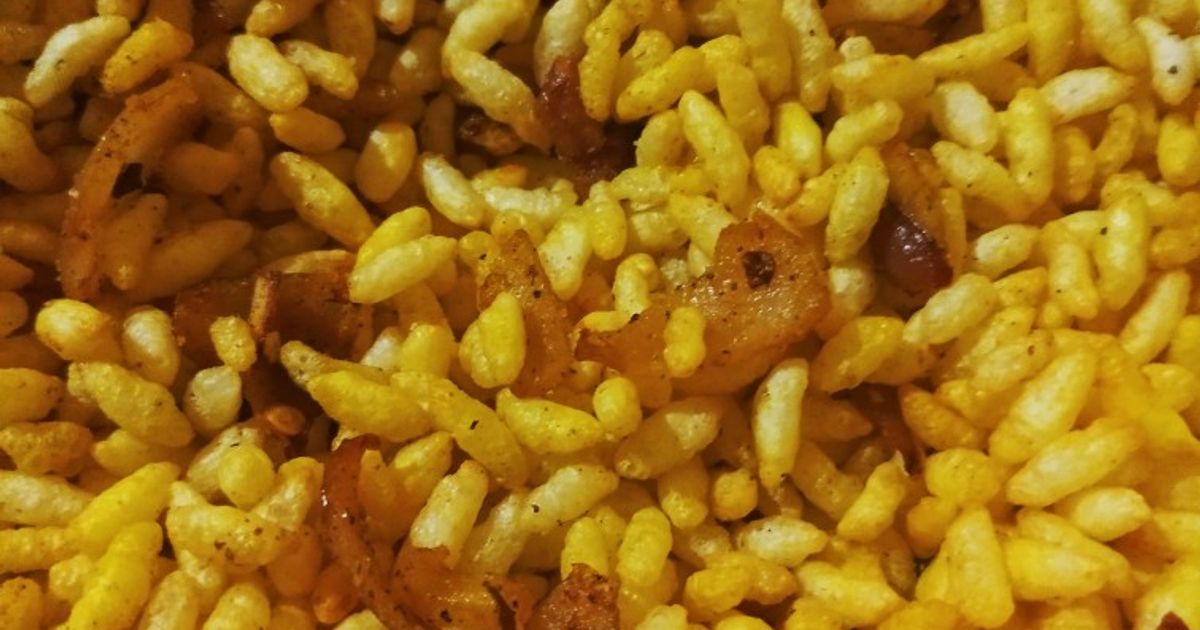 Roasted Puffed Rice With Caramelized Onions Recipe by Dipika Bagaria ...