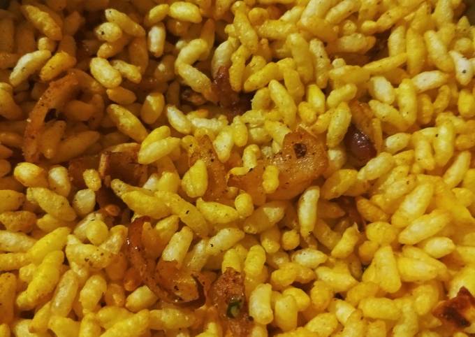 Step-by-Step Guide to Make Favorite Roasted Puffed Rice with caramelized onions