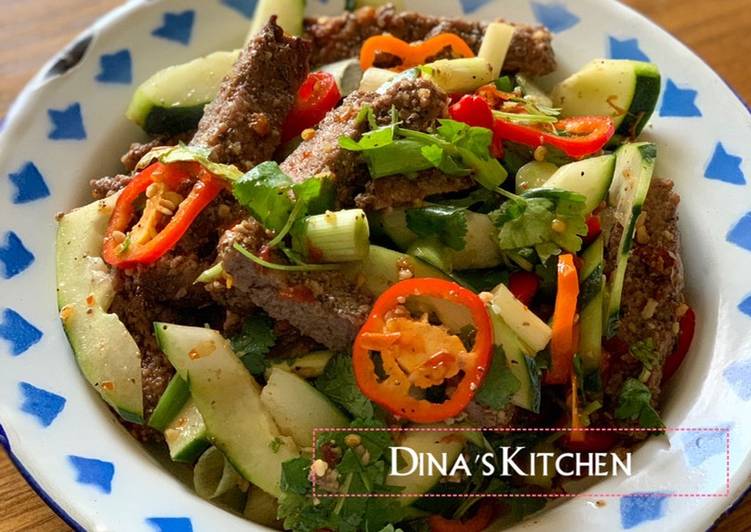 Thai Beef Salad/ Salad Daging Sapi ala Thailand