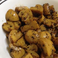 A picture of Basil Mushroom Stirfry - quick & easy side dish.