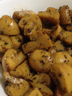 A picture of Basil Mushroom Stirfry - quick & easy side dish.