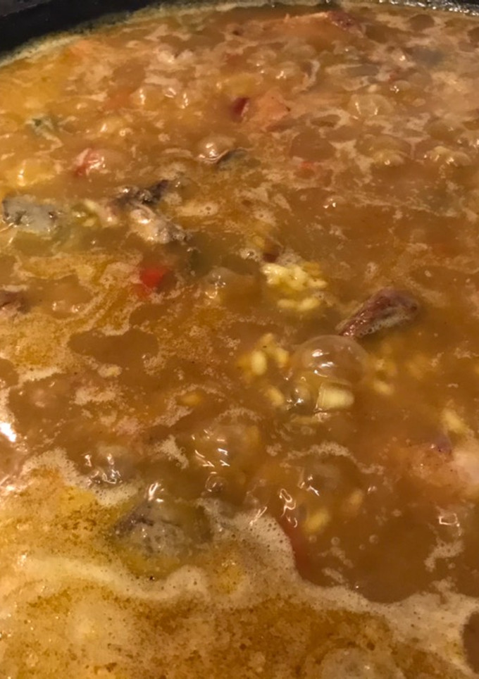 Una foto de Arroz con conejo