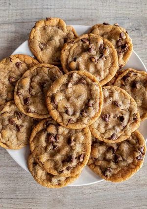 A picture of Soft and Chewy Chocolate Chip Cookies.
