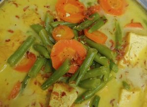 Foto resep Kari tahu + buncis + wortel