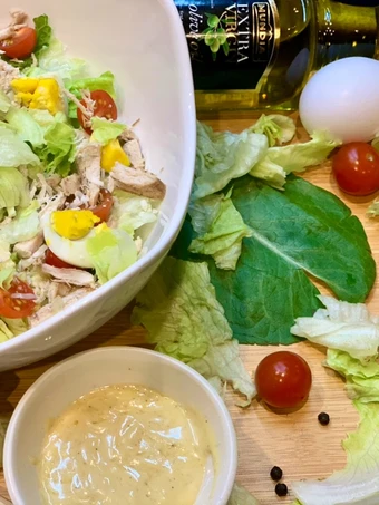 Easy Way Prepare Caesar salad🥬🥚🧀🍅🥗 the Delicious Perfect