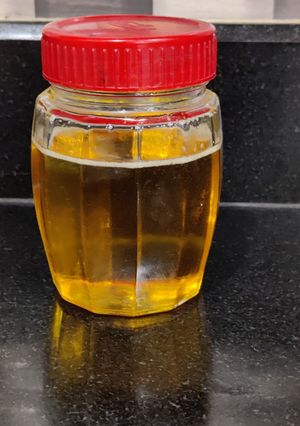A picture of Homemade ghee.